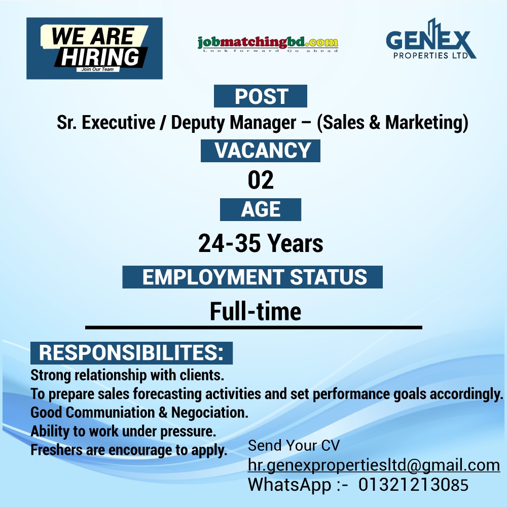 Sales and Marketing Job 2025