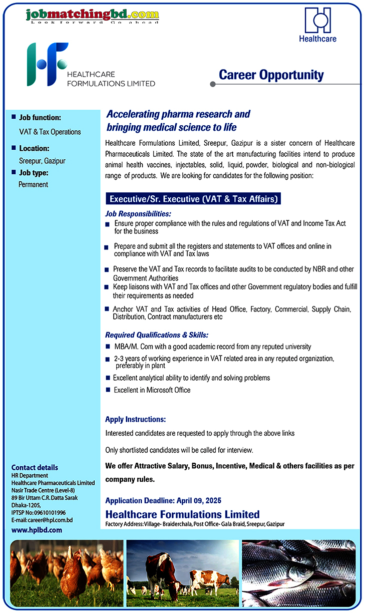 New Pharmaceutical Job Circular