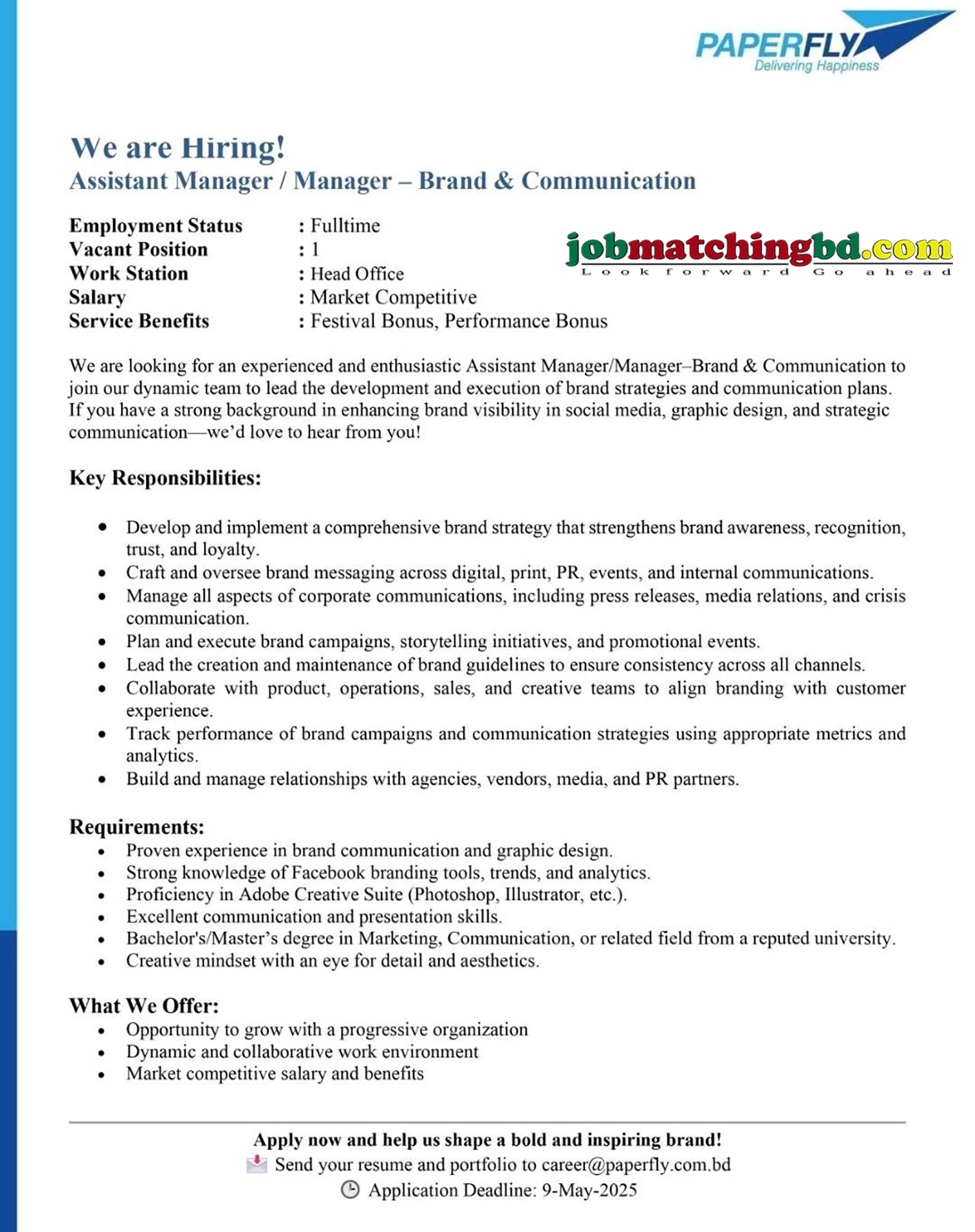 Marketing Job Circular