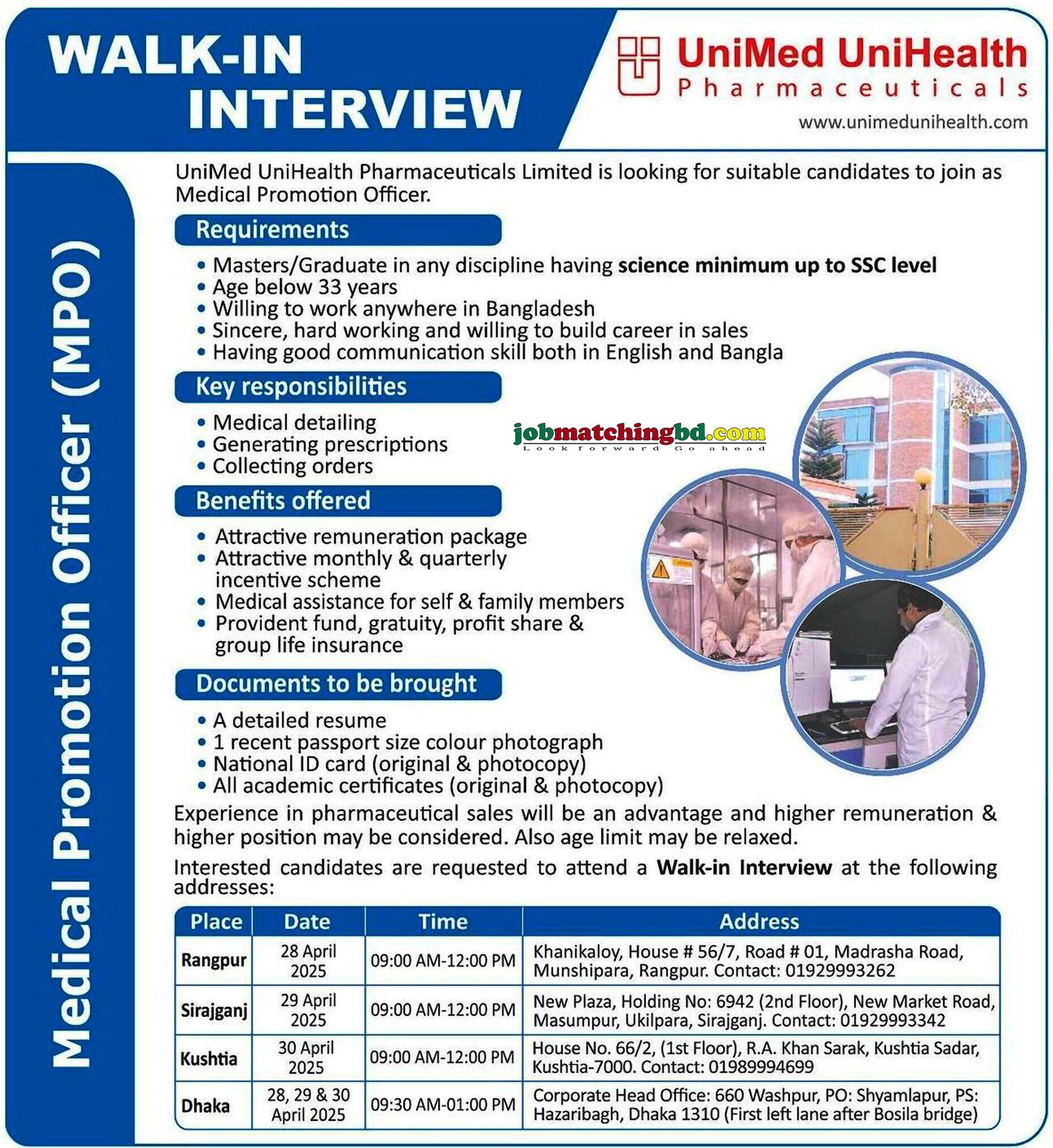 Pharmaceutical Jobs in BD