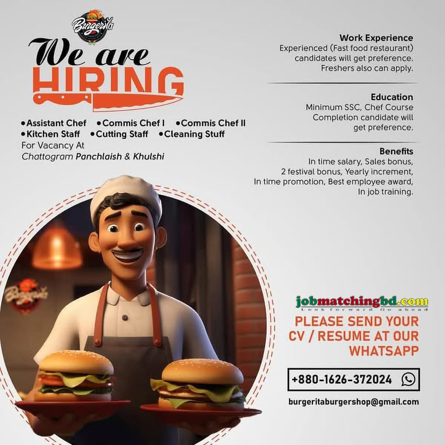 Restaurant Job Circular 2025