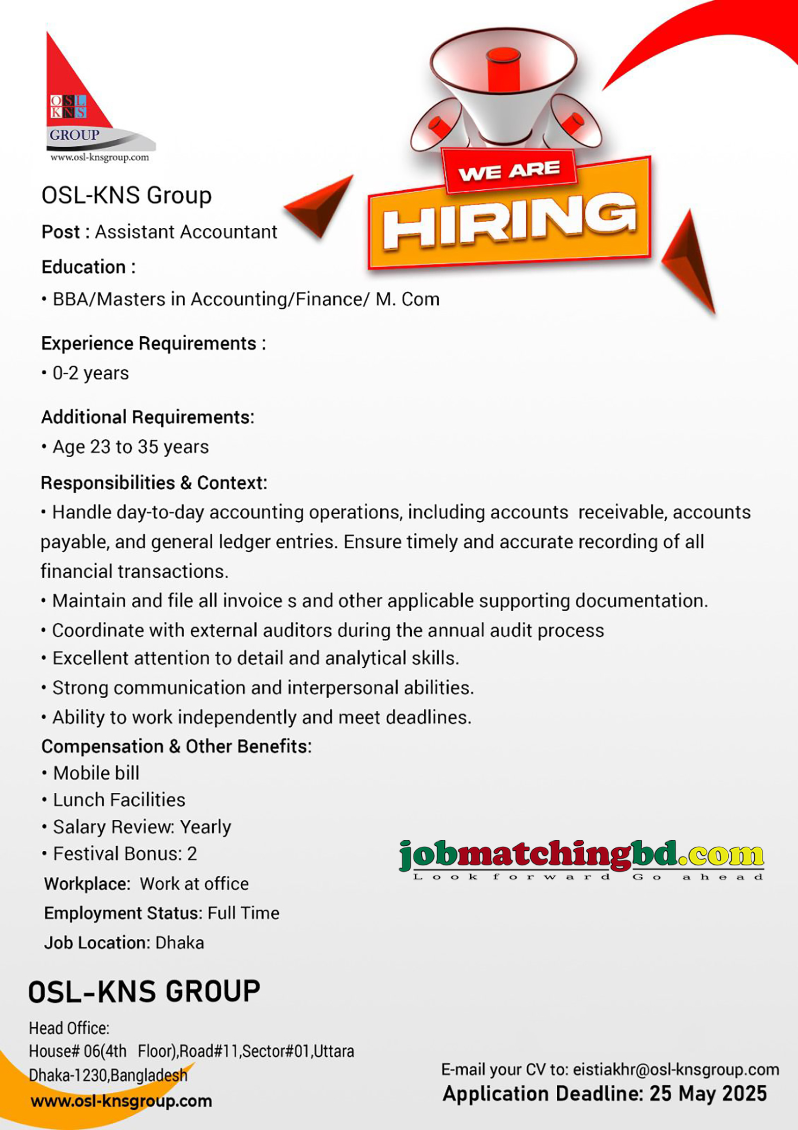 Accounting and Finance Job