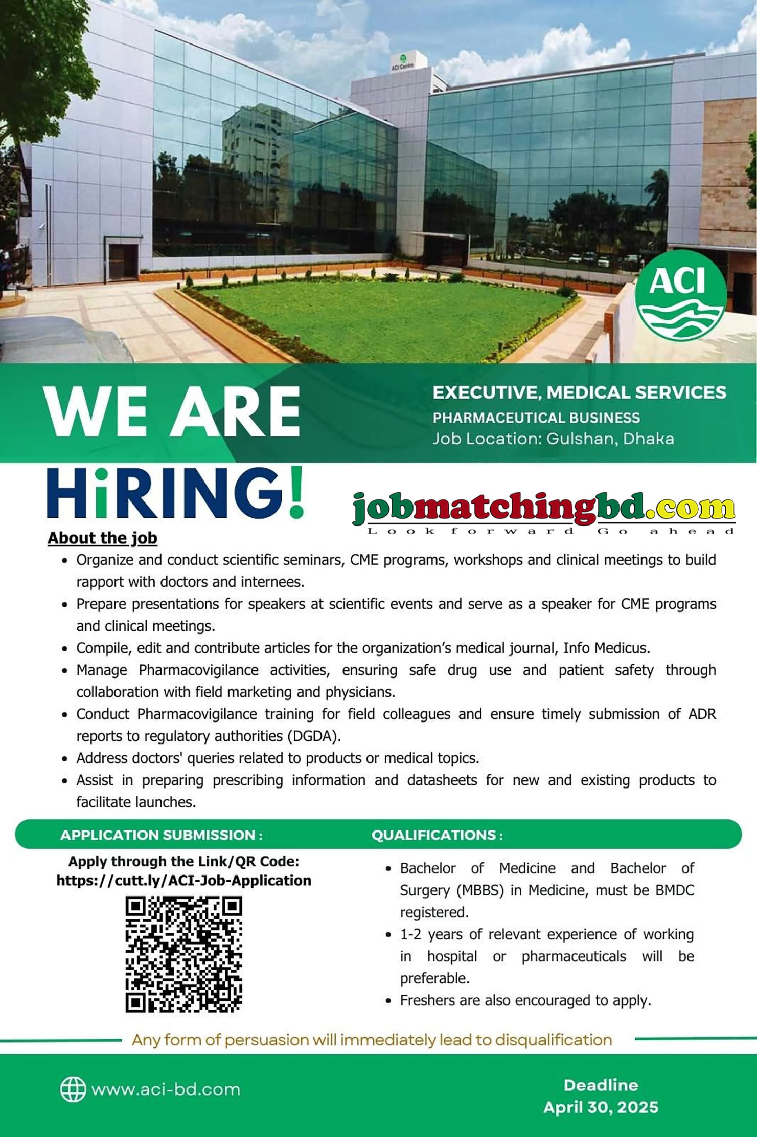 Medical Jobs in Dhaka