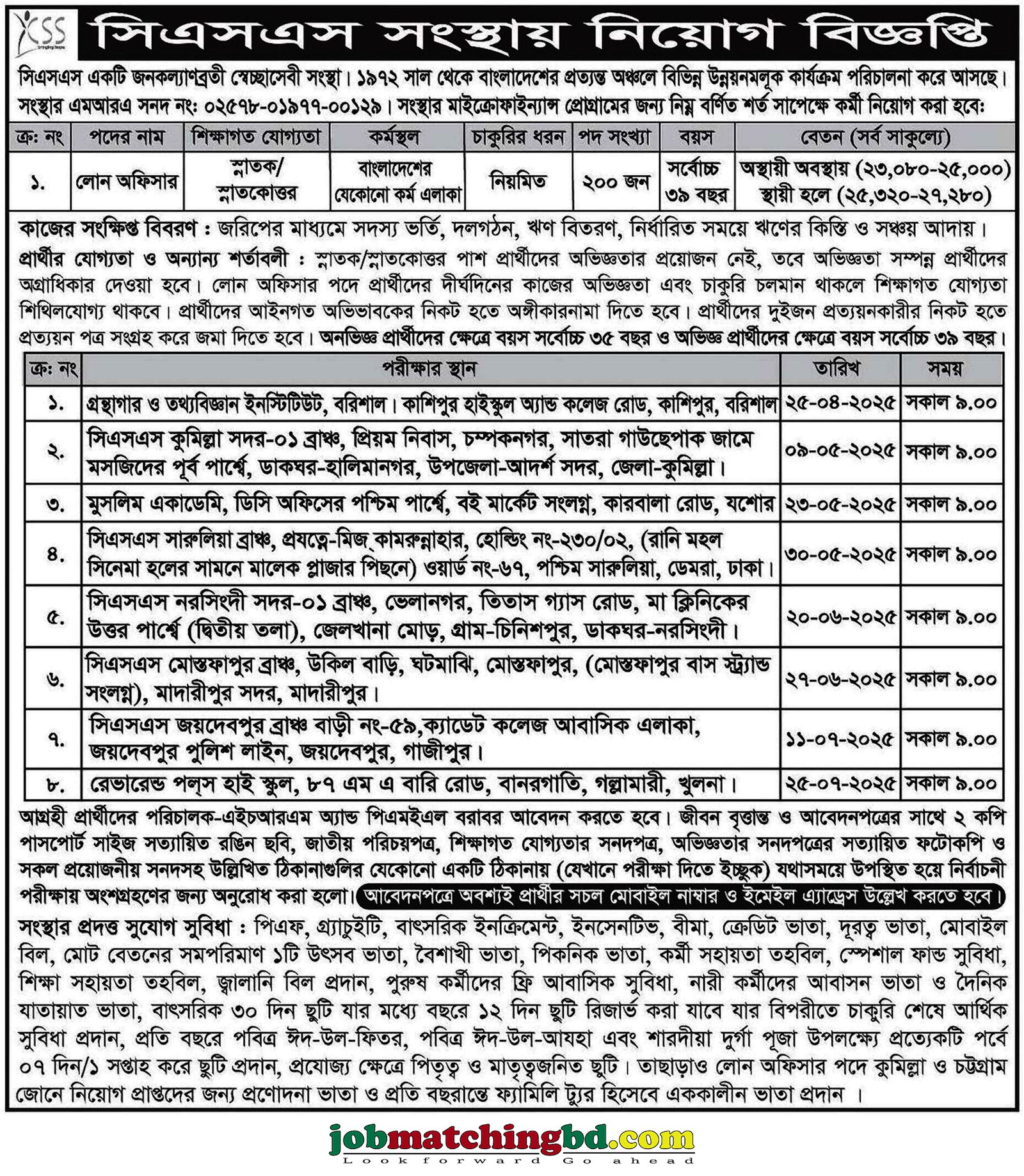 Recent Ngo job Circular