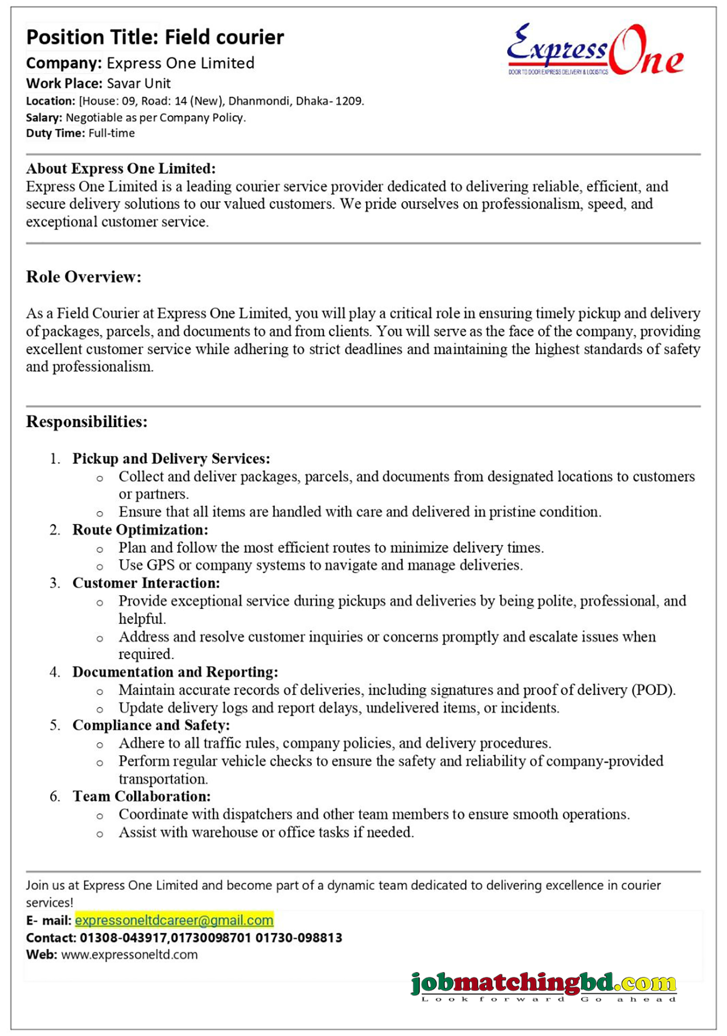 Customer Support Job