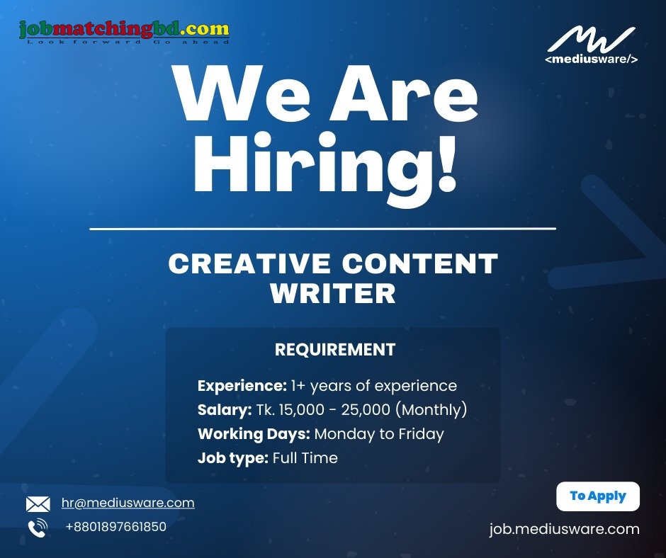 Content Writer Job