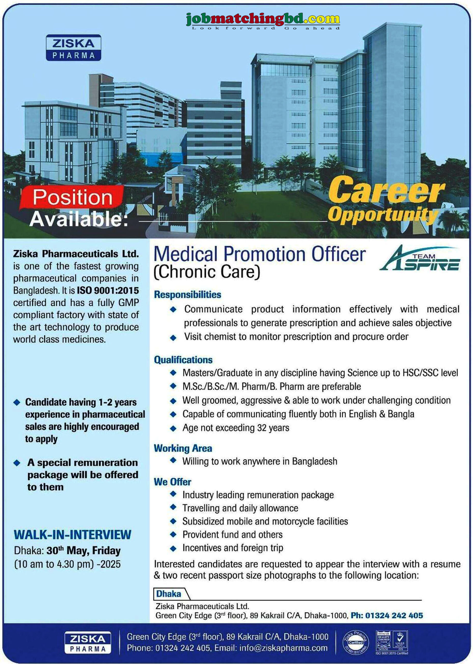 Pharmaceutical Job Circular
