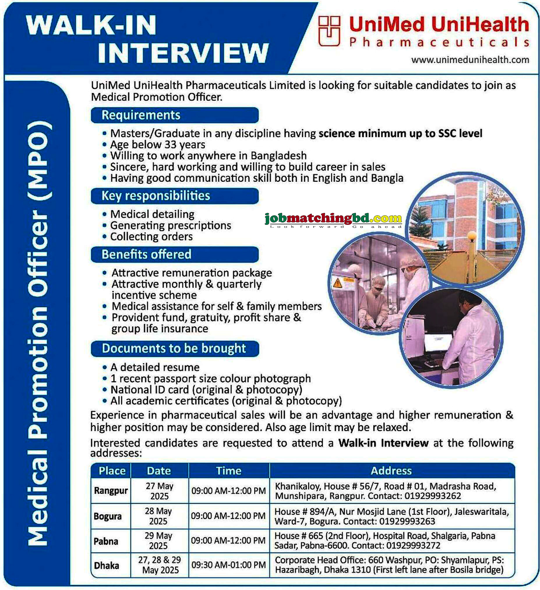 Pharmaceutical Jobs in BD