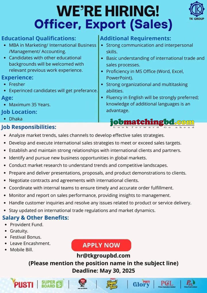 Sales and Marketing Job