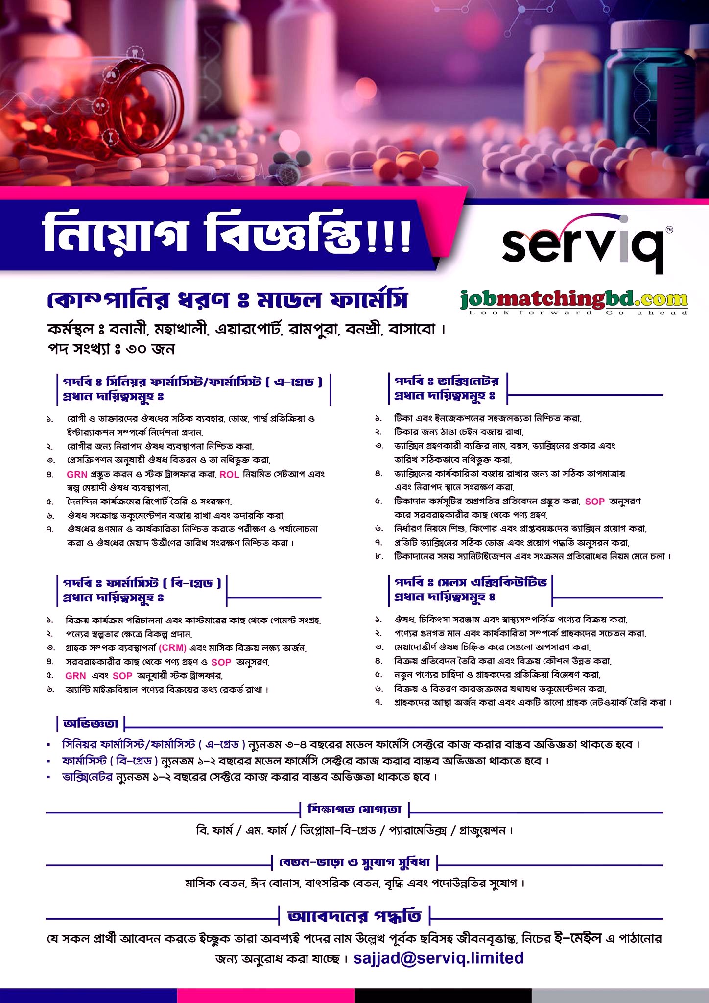 Pharmacist Job Circular