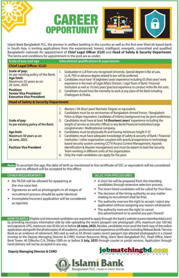Islami Bank Job Circular