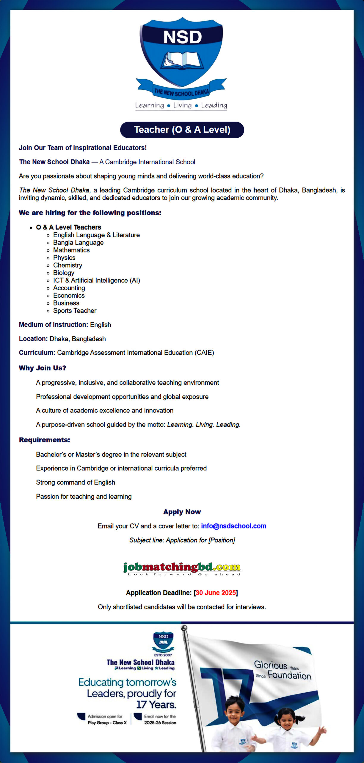 Education and Training Jobs