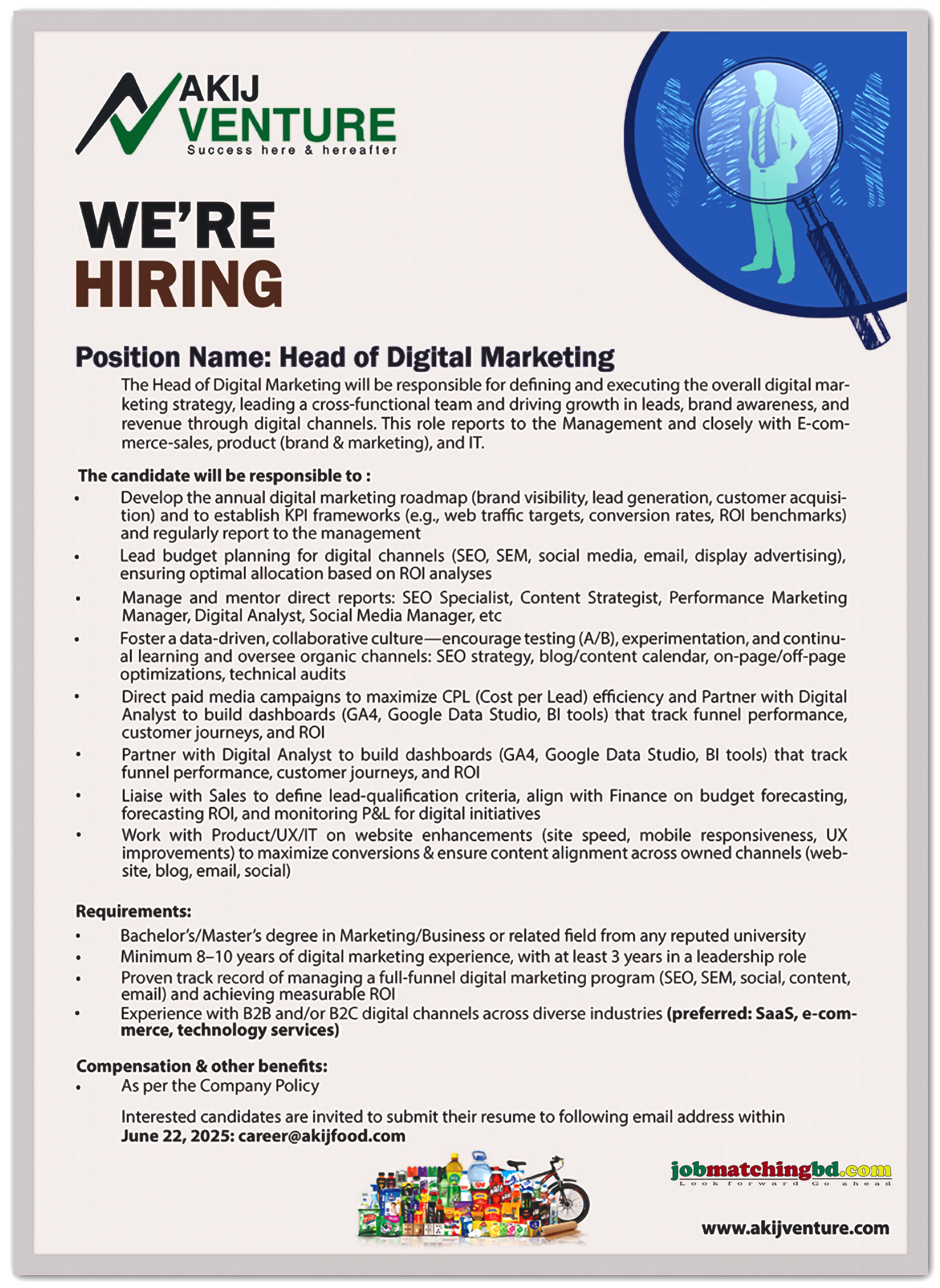 Marketing Job in Dhaka