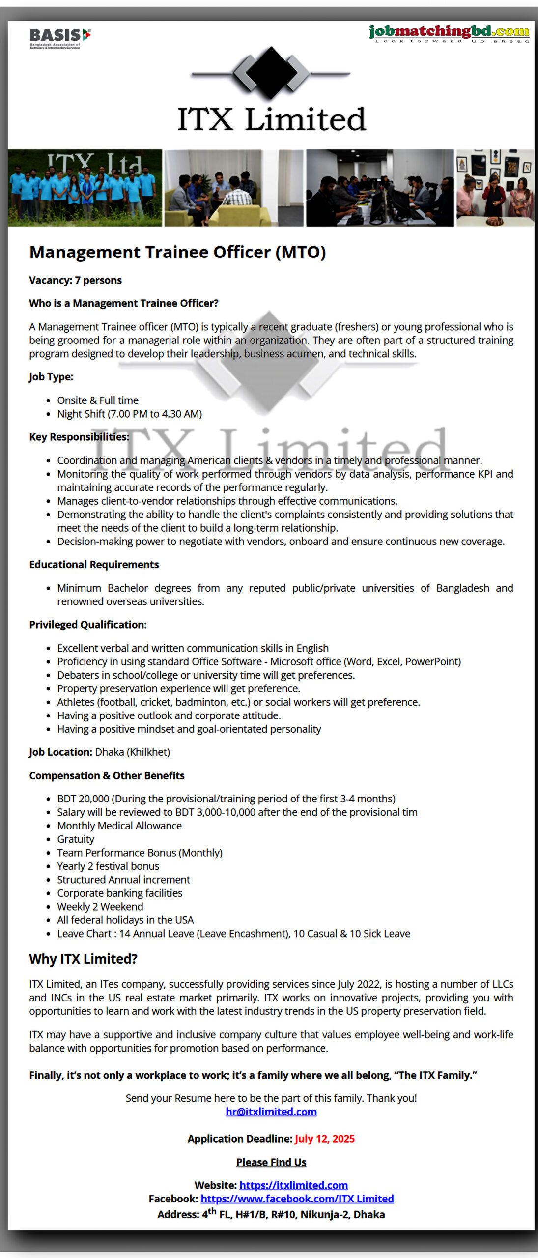 Management Trainee Officer