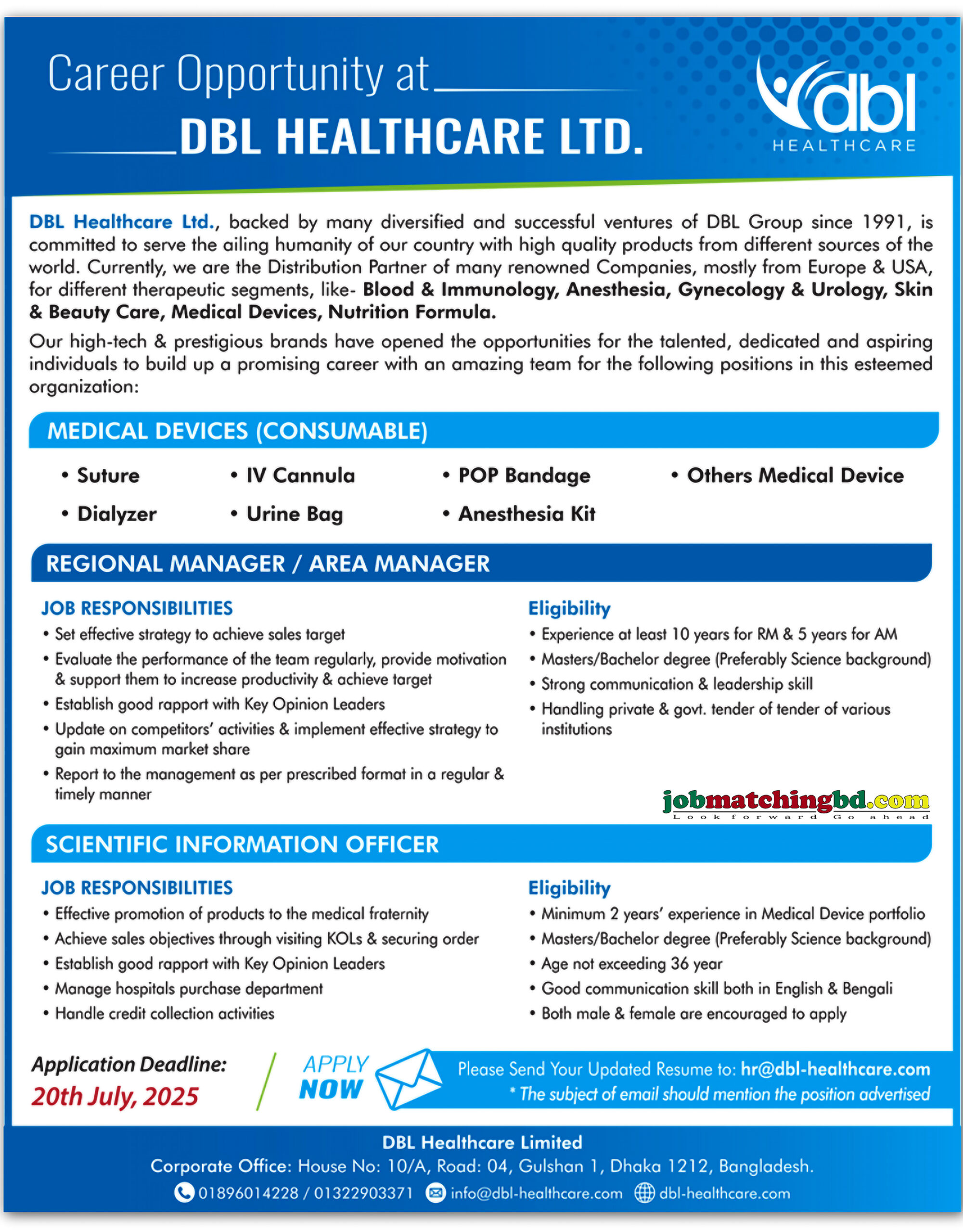 Pharma job in BD