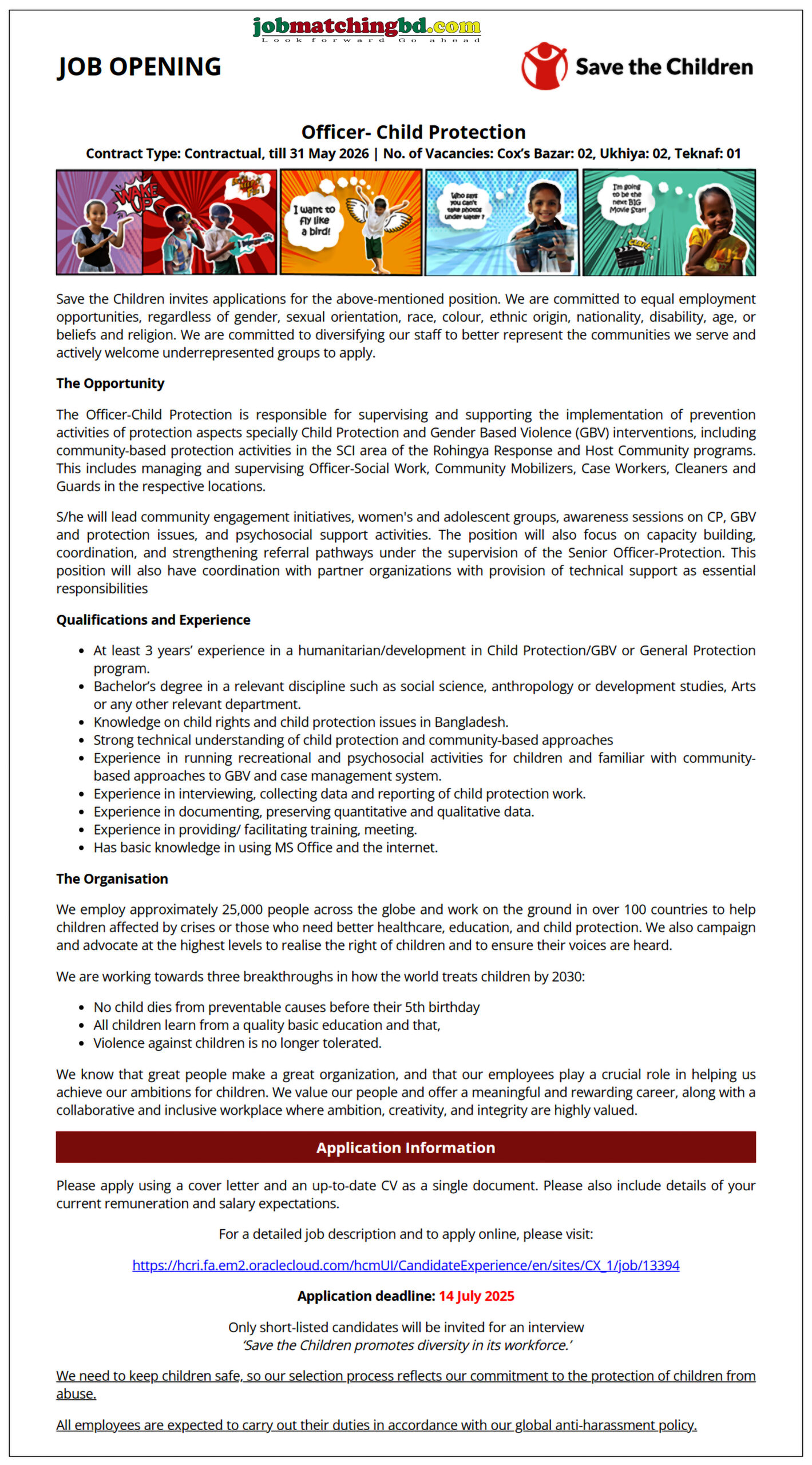 NGO Jobs in Bangladesh