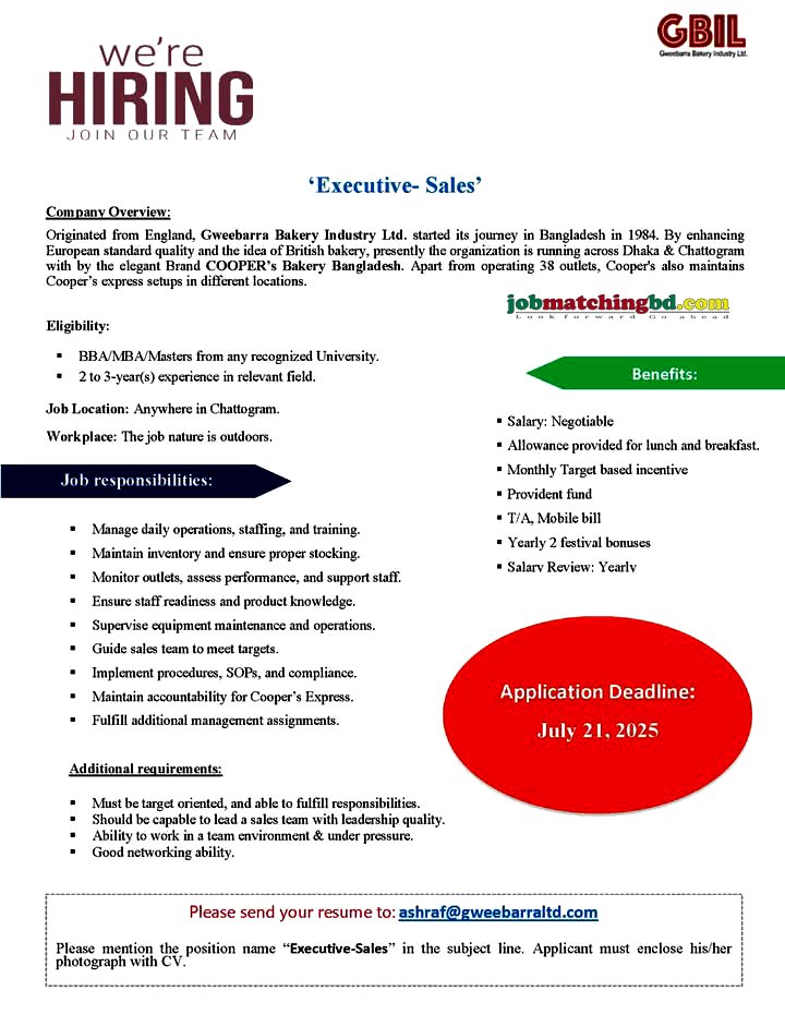 Executive Jobs in Chattogram