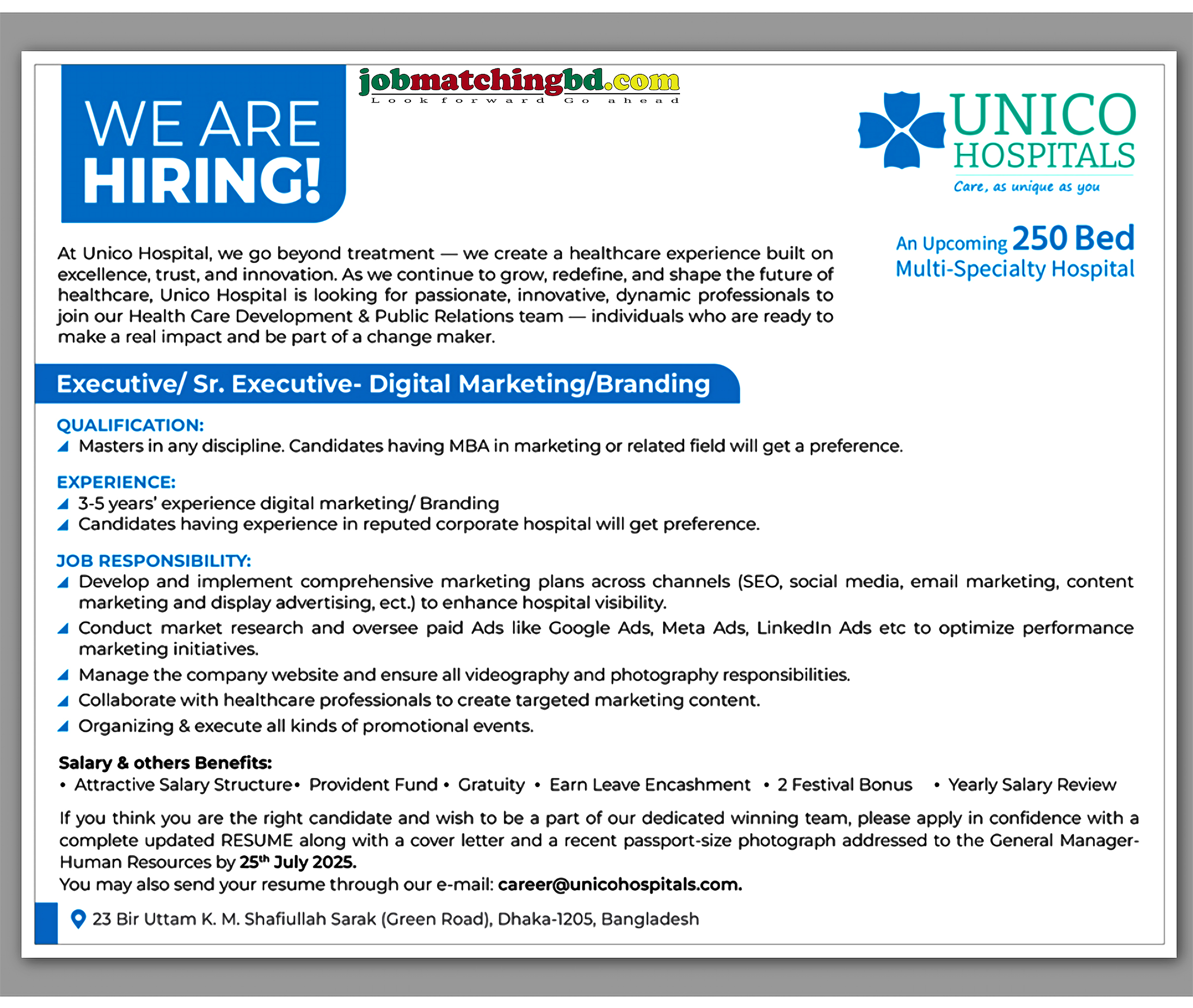 Medical Jobs in Bangladesh