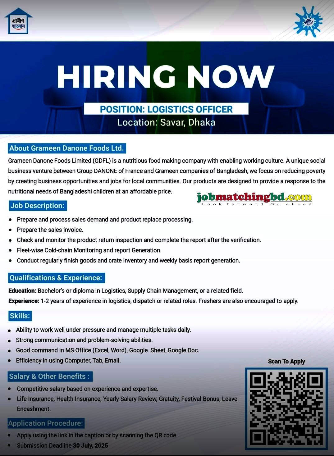 Commercial Job in Bangladesh