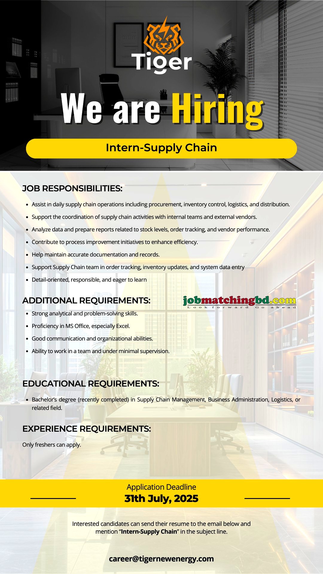 Internship Jobs for Freshers