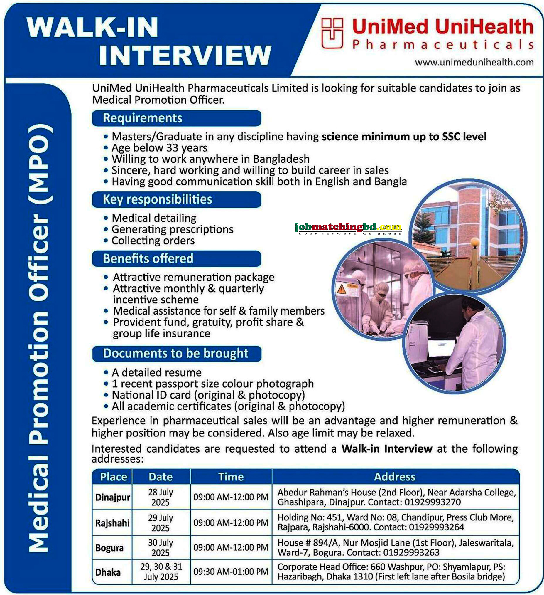 Pharmaceutical Job Circular