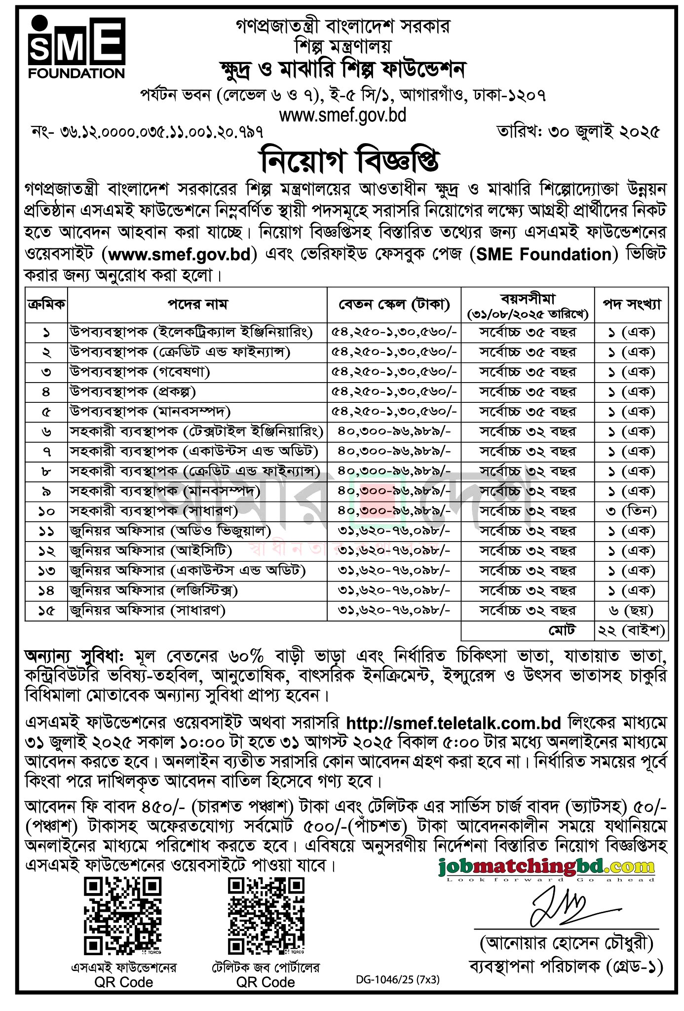 SME Foundation Job Circular