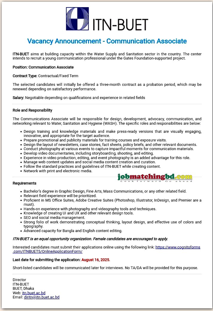Education Job Circular