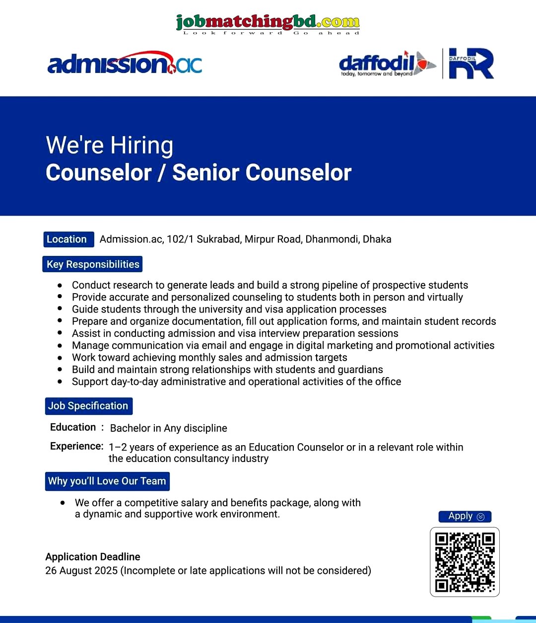 Counselor Job