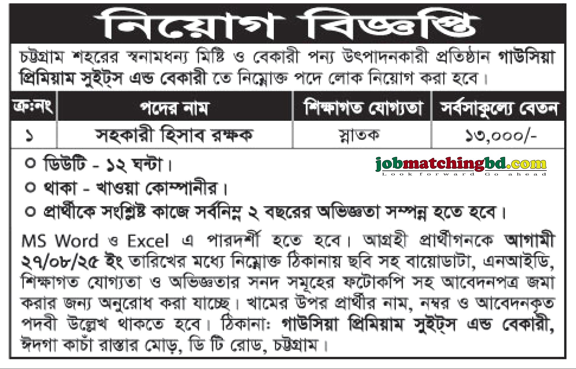 Accounting jobs in Bangladesh
