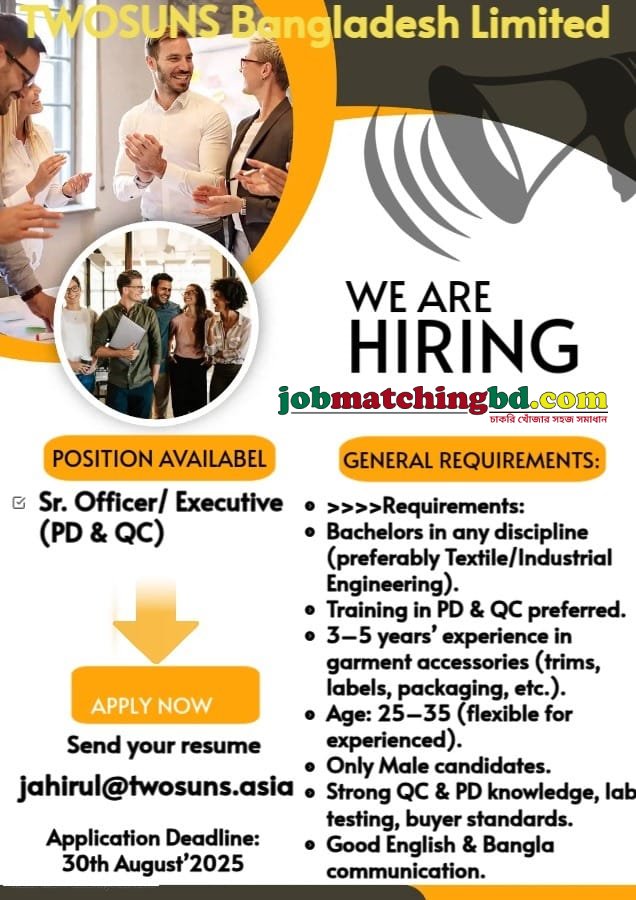 Garments Job in Dhaka