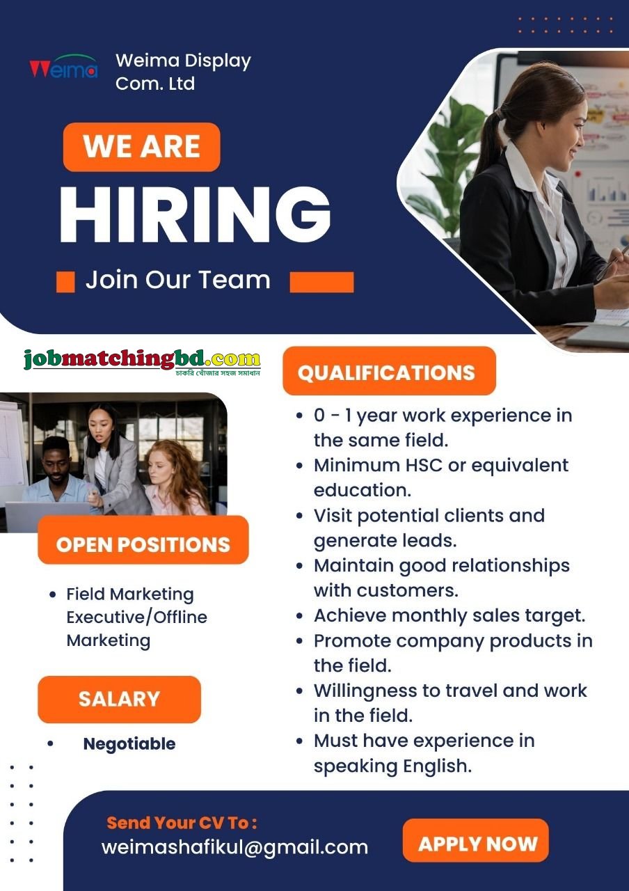 Marketing jobs in Bangladesh