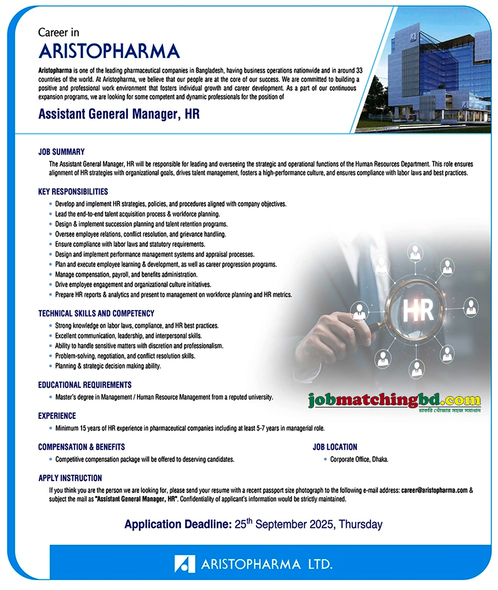 Pharma Job in BD