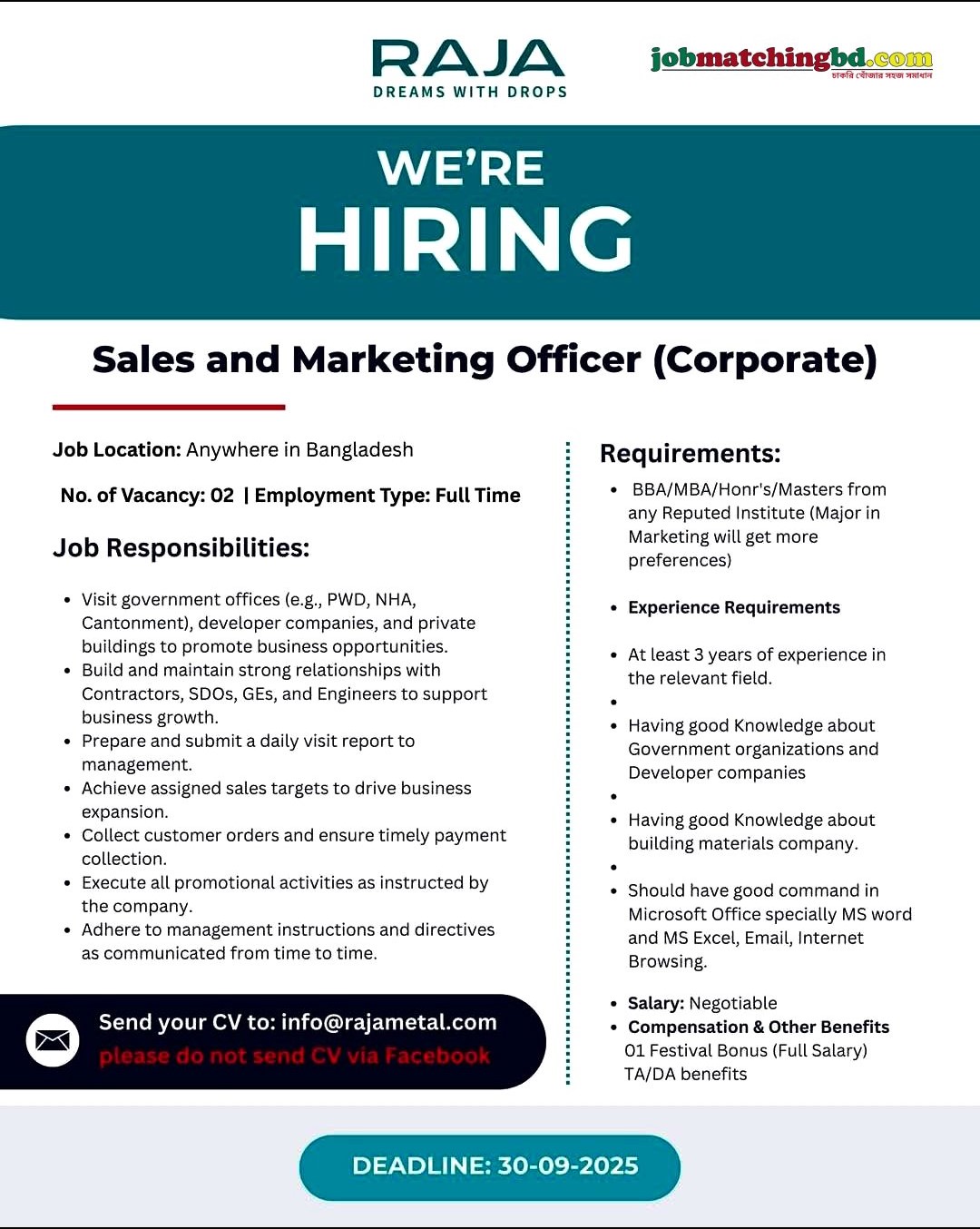 Sales and Marketing Jobs in Bangladesh