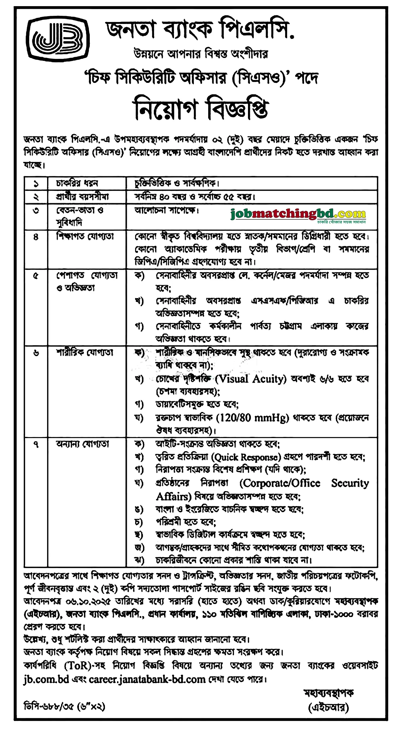 Private Bank Job Circular