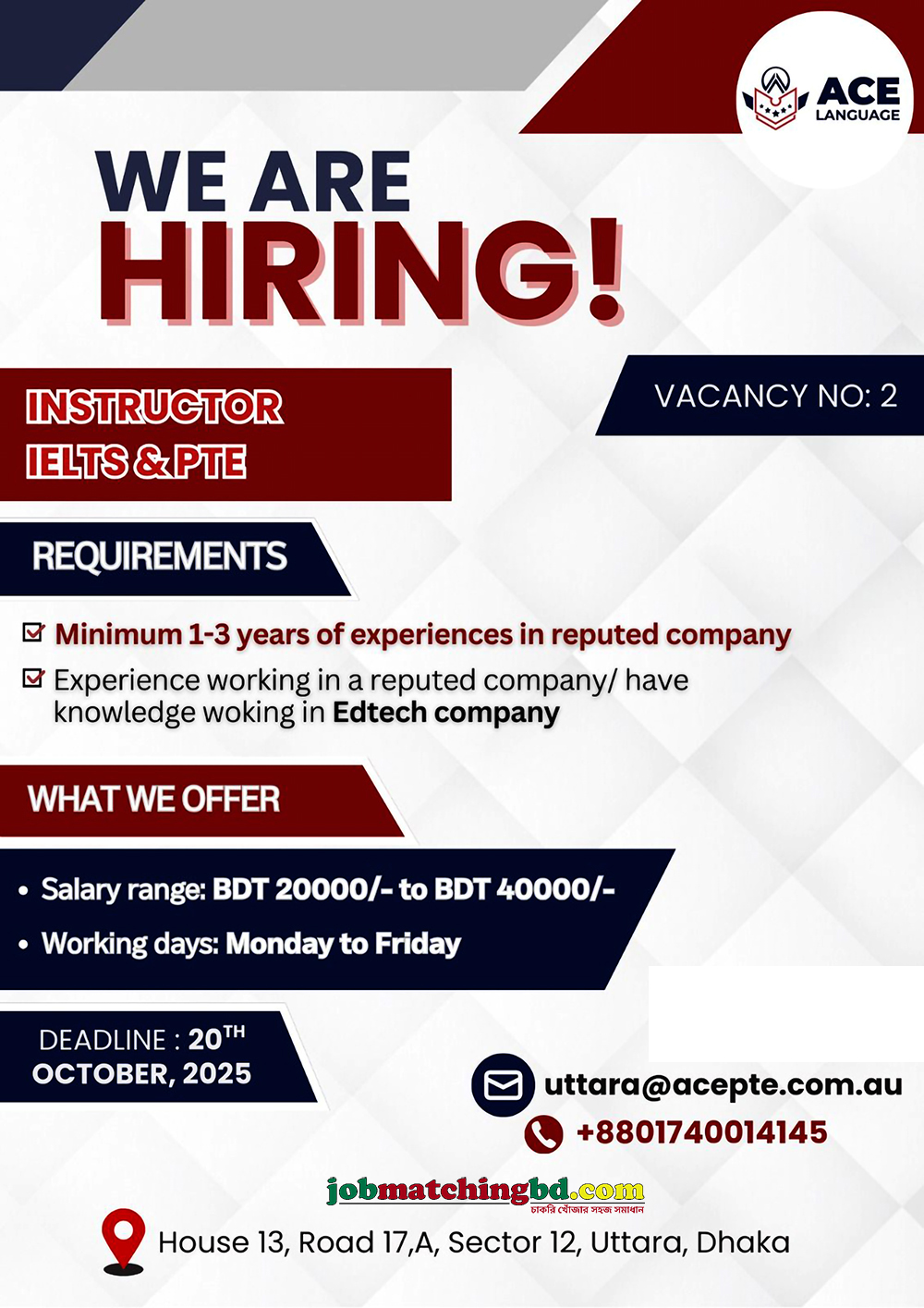 Education and Training Jobs