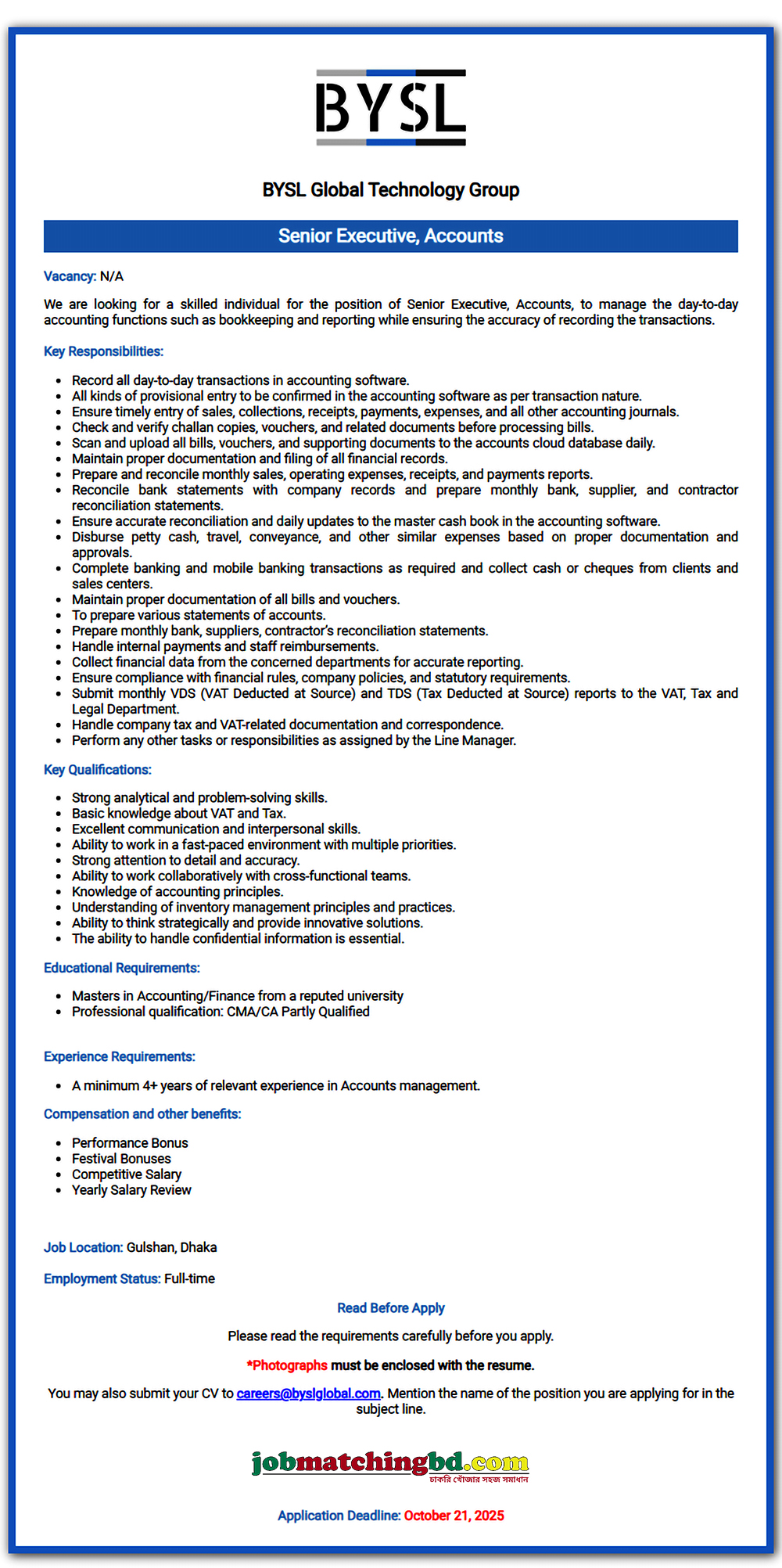 Garments Job in Bangladesh