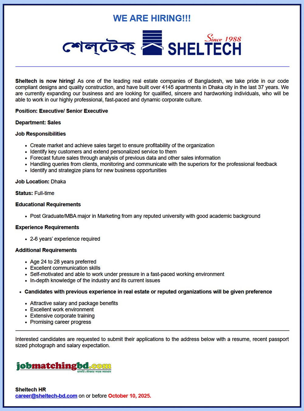 Sales and Marketing Jobs