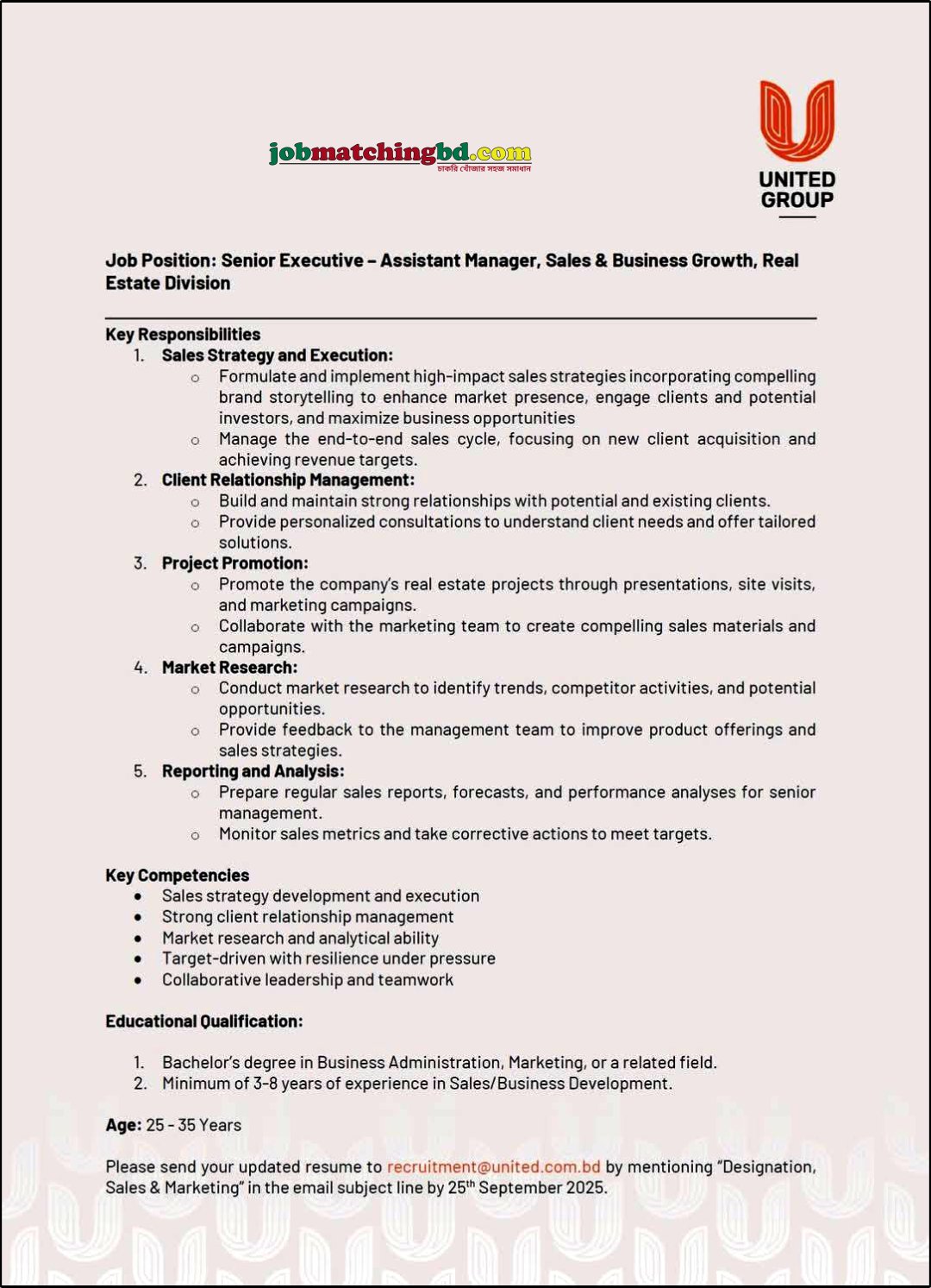 Sales and Marketing Jobs in Bangladesh