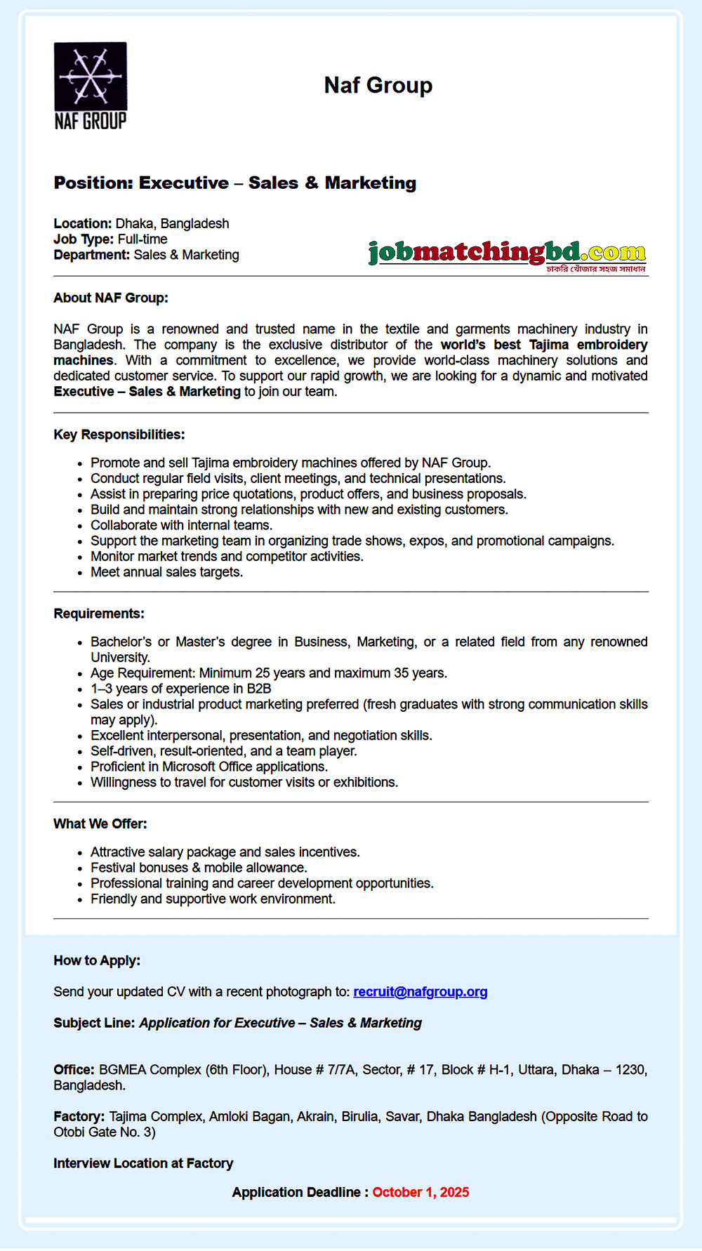 Sales and Marketing Jobs