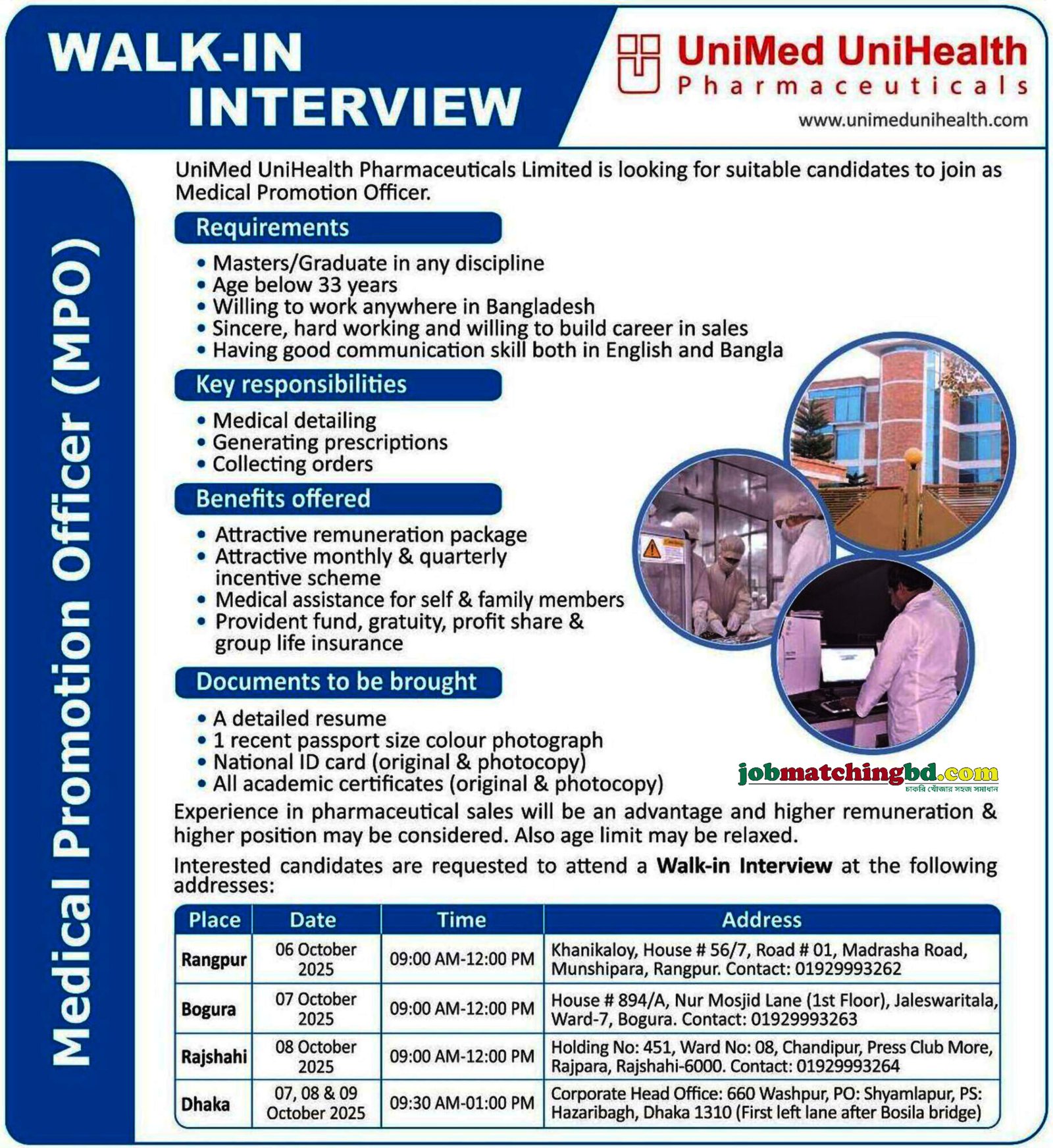 Pharmaceutical Jobs in BD