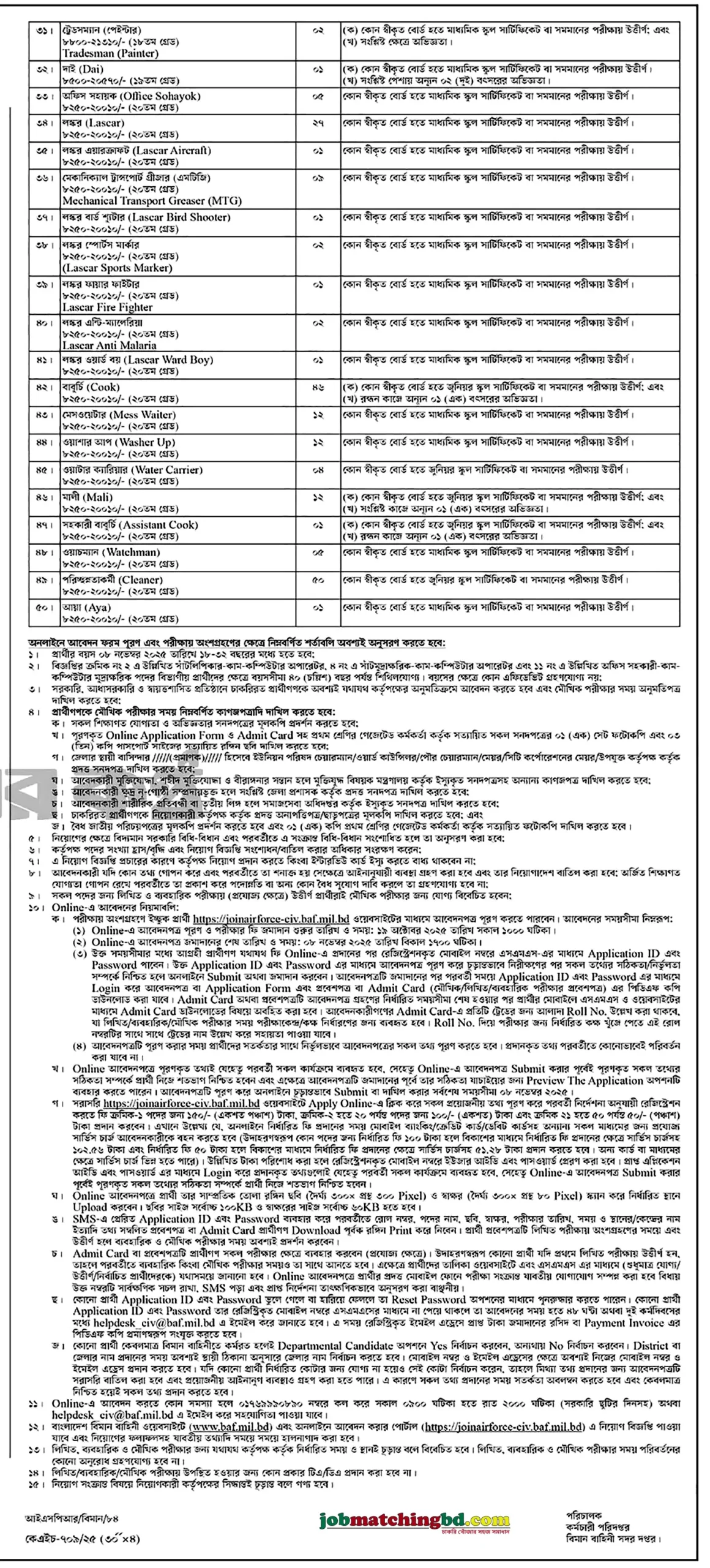 Bangladesh Air Force Circular