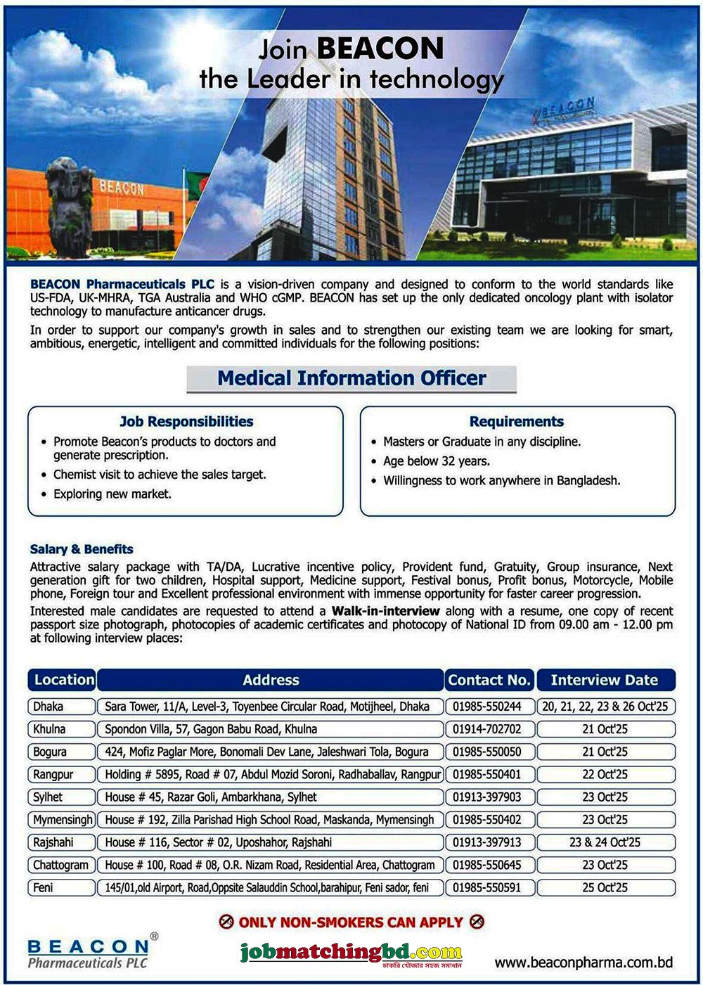 Pharmaceutical Job in Bangladesh
