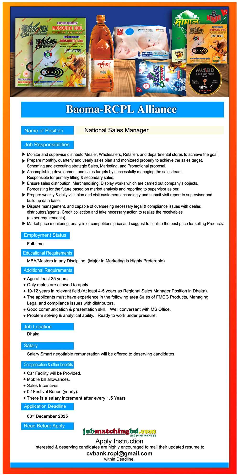 Sales and Marketing Job
