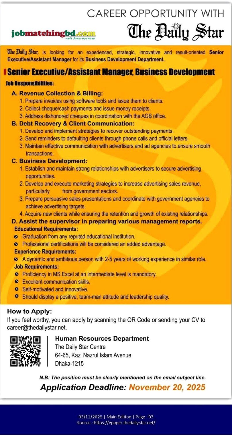 Business Development Executive Job