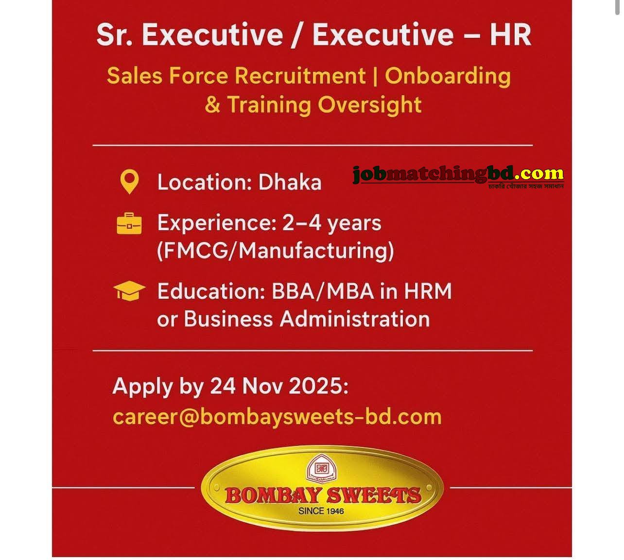 HR Executive Job Circular