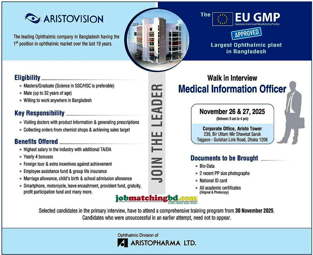 Pharma Job in BD