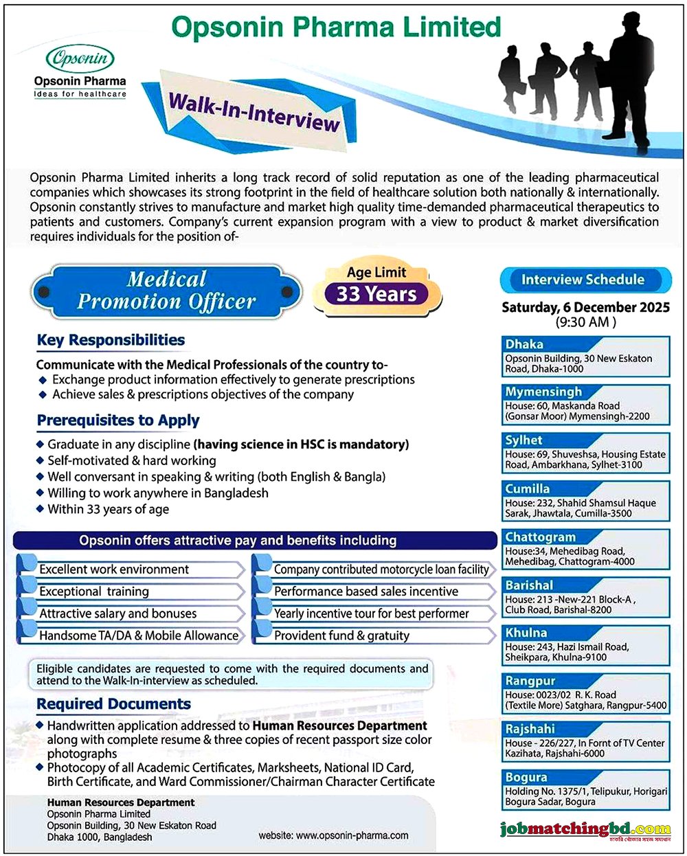 Pharma Job in Bangladesh