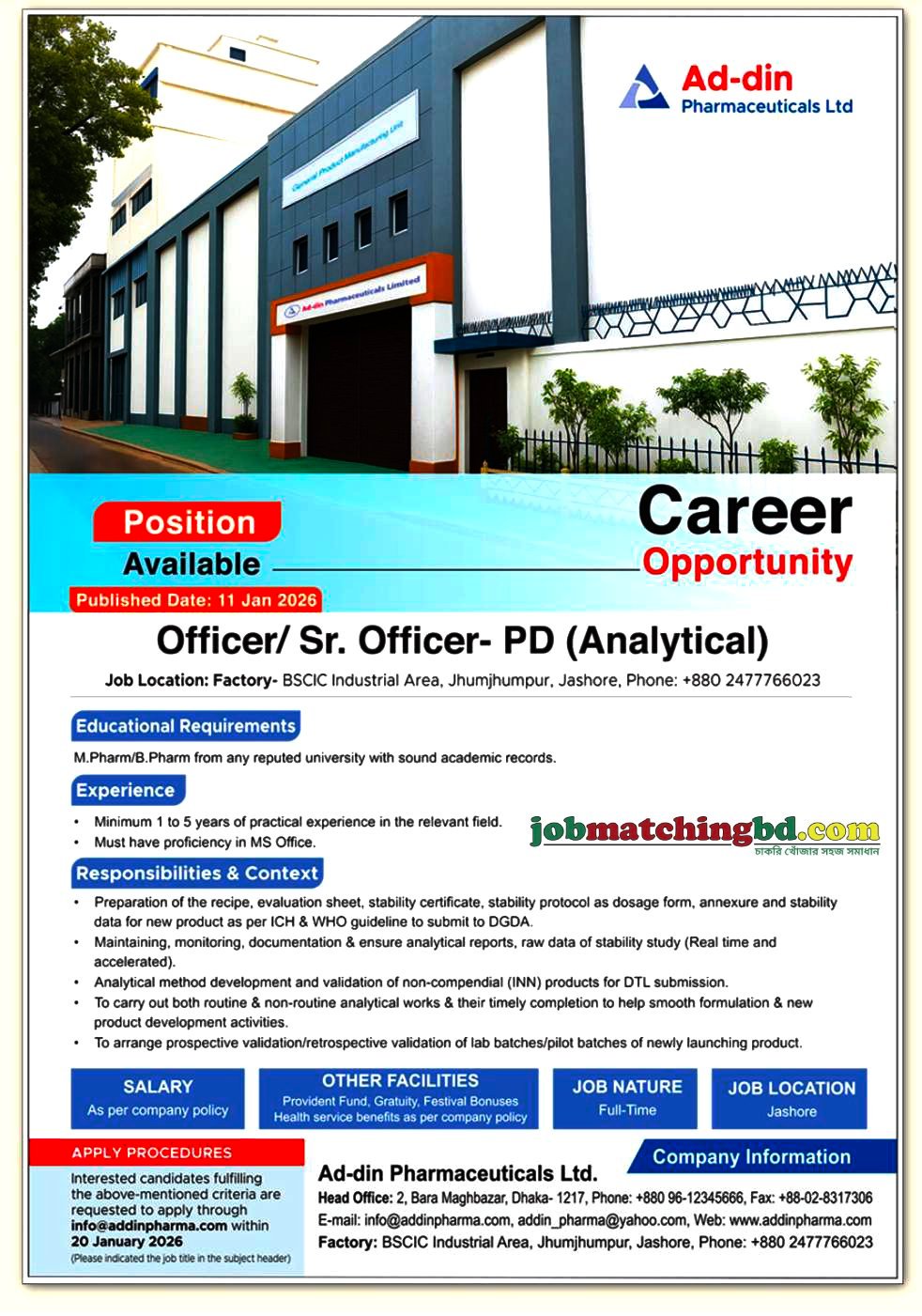 Pharma Job in BD