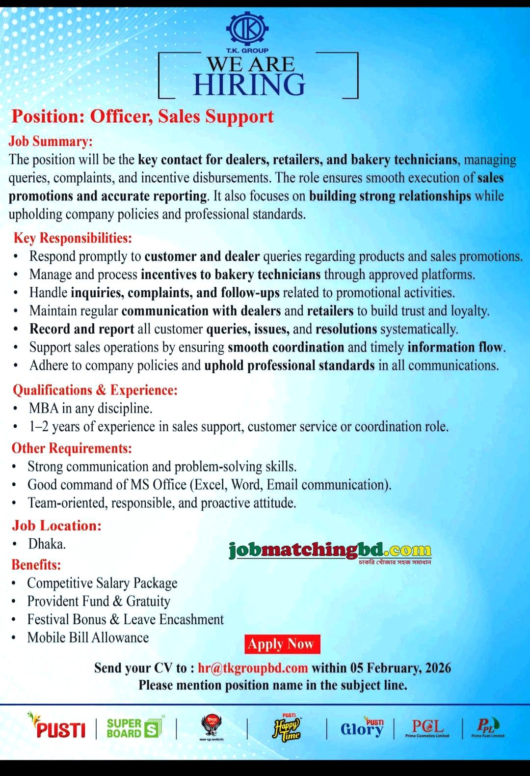 Sales Jobs in Dhaka
