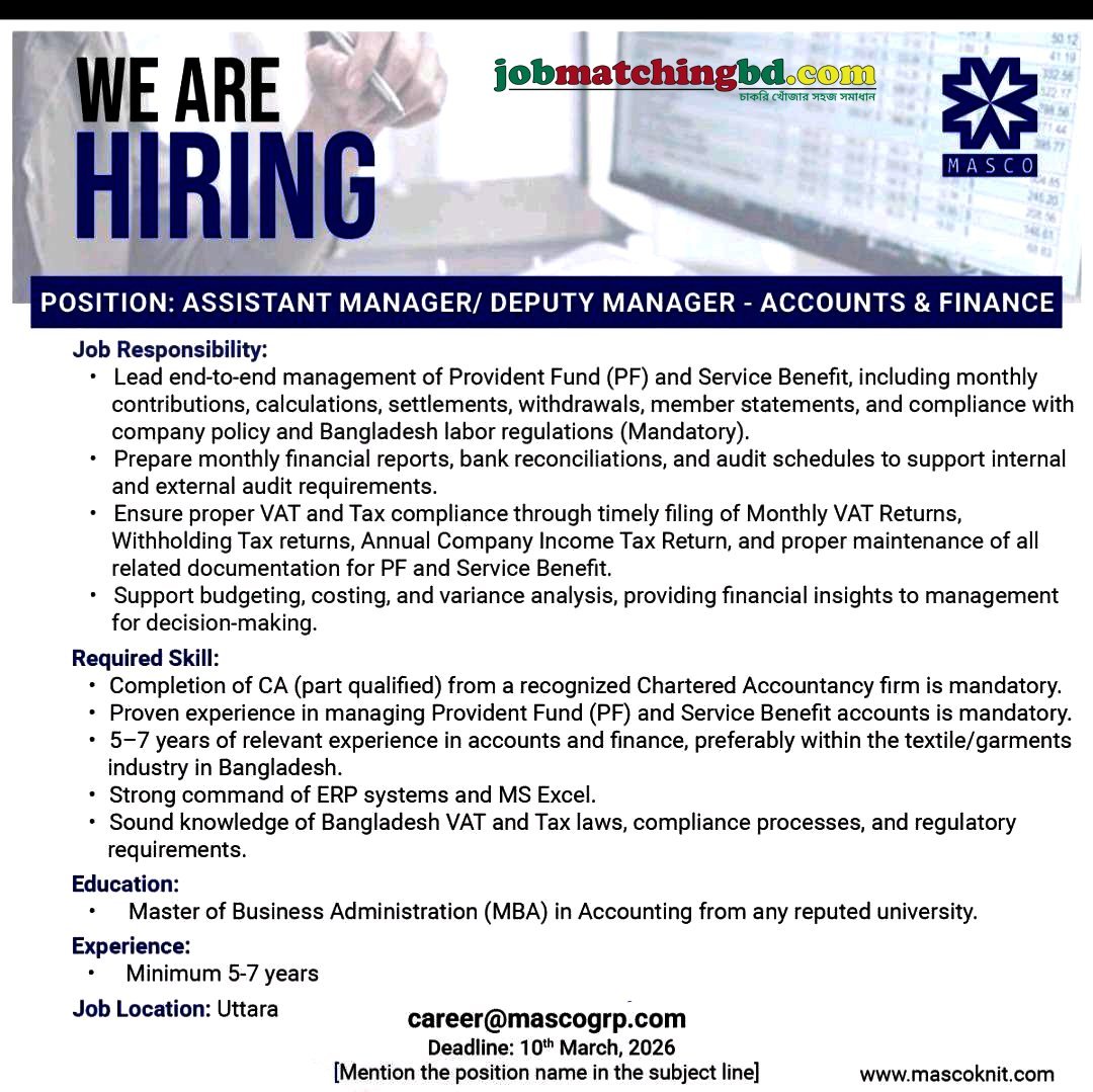Accounts Finance Jobs